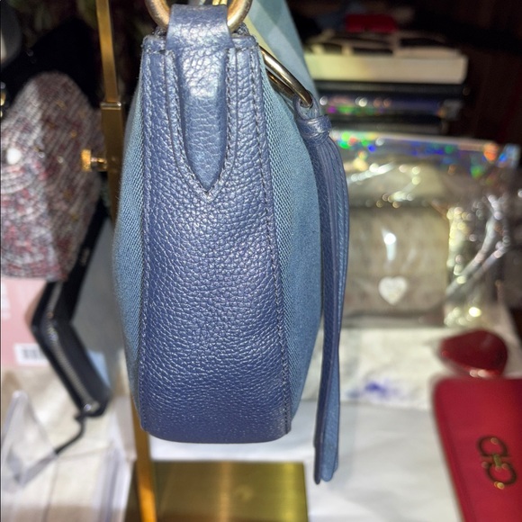 Coach Varsity Blue and Cream Shoulder Women's Bag or Crossbody - Picture 2 of 11